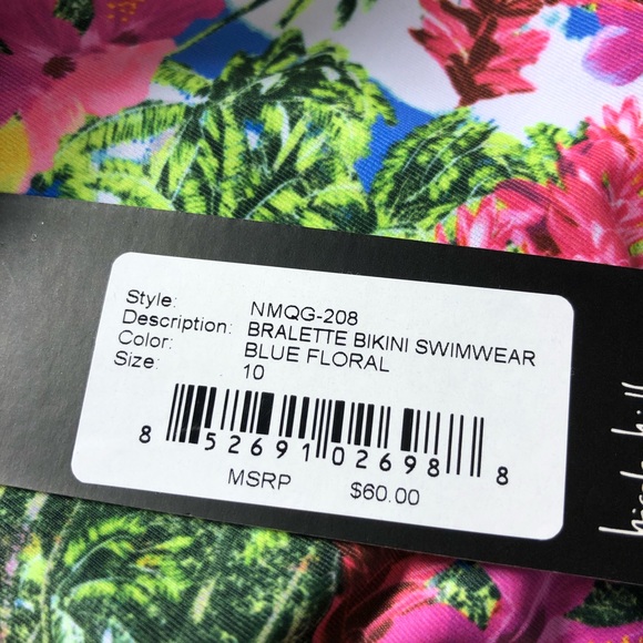 Nicole Miller Bikini NWT Size 10 - Picture 7 of 7
